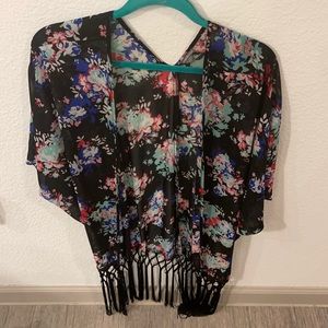 Charlotte Russe Floral Kimono